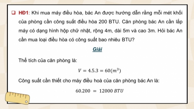 Soạn giáo án điện tử toán 11 KNTT Bài 27: Thể tích