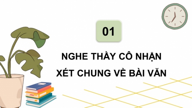 Soạn giáo án điện tử tiếng việt 4 CTST CĐ 6 Bài 7 Viết: Trả bài văn miêu tả cây cối