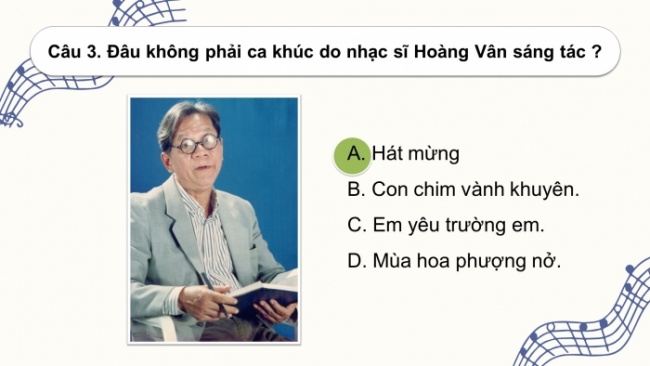 Soạn giáo án điện tử âm nhạc 4 cánh diều Tiết 25: Đọc nhạc: Bài đọc nhạc số 3; Vận dụng