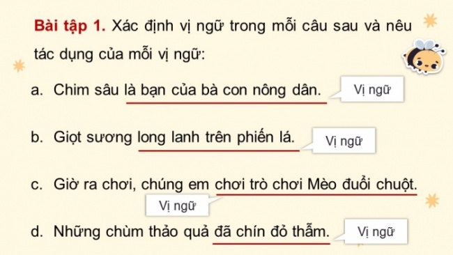 Soạn giáo án điện tử tiếng việt 4 CTST CĐ 6 Bài 1 Luyện từ và câu: Luyện tập về vị ngữ