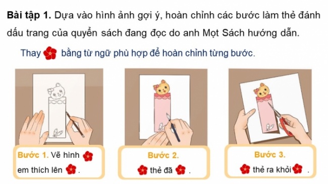 Soạn giáo án điện tử tiếng việt 4 CTST CĐ 6 Bài 8 Viết: Viết hướng dẫn làm hoặc sử dụng một sản phẩm