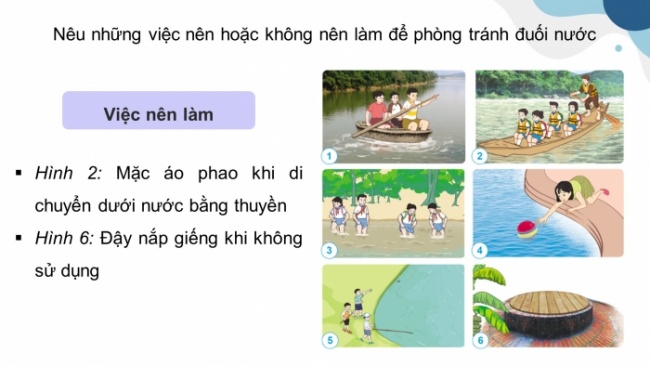 Soạn giáo án điện tử khoa học 4 cánh diều Bài 21: Phòng tránh đuối nước