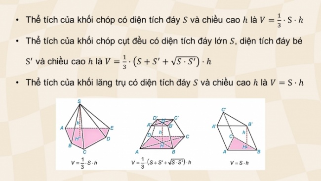 Soạn giáo án điện tử toán 11 KNTT Bài 27: Thể tích