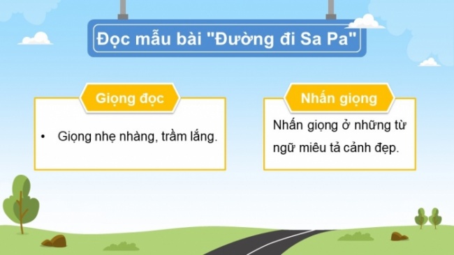 Soạn giáo án điện tử tiếng việt 4 cánh diều Bài 17 Đọc 2: Đường đi Sa Pa