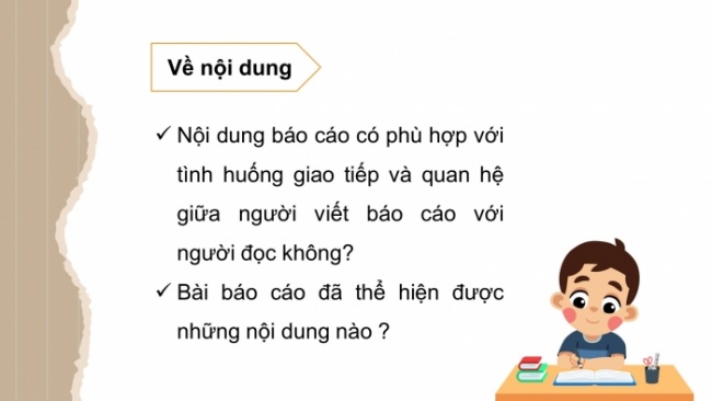 Soạn giáo án điện tử tiếng việt 4 cánh diều Bài 17 Viết 2: Trả bài viết báo cáo