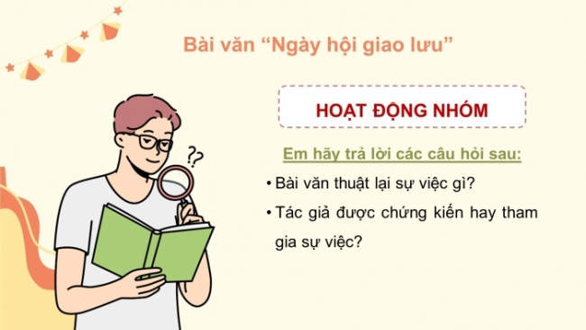 Soạn giáo án điện tử tiếng việt 4 cánh diều Bài 18 Viết 1: Thuật lại một sự việc được chứng kiến hoặc tham gia