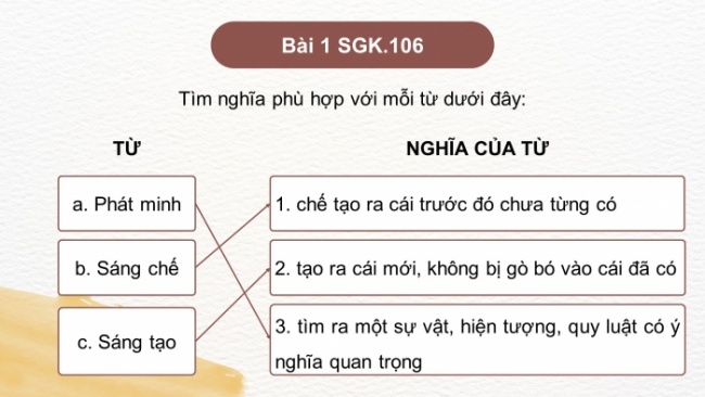 Soạn giáo án điện tử tiếng việt 4 cánh diều Bài 18 Luyện từ và câu 1: Mở rộng vốn từ: Sáng chế, phát minh