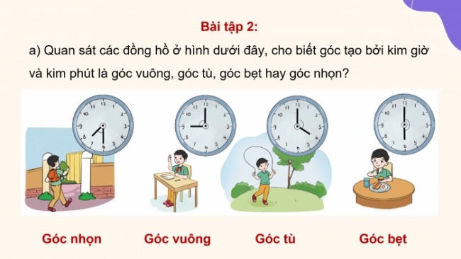 Soạn giáo án điện tử toán 4 cánh diều Bài 94: Ôn tập về hình học và đo lường