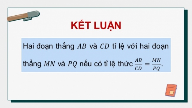 Soạn giáo án điện tử Toán 8 CD Chương 8 Bài 1: Định lí Thalès trong tam giác