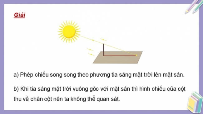 Soạn giáo án điện tử toán 11 KNTT Bài 24: Phép chiếu vuông góc. Góc giữa đường thẳng và mặt phẳng