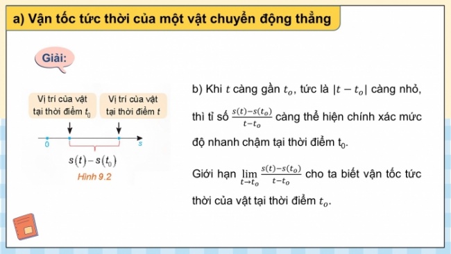 Soạn giáo án điện tử toán 11 KNTT Bài 31: Định nghĩa và ý nghĩa của đạo hàm