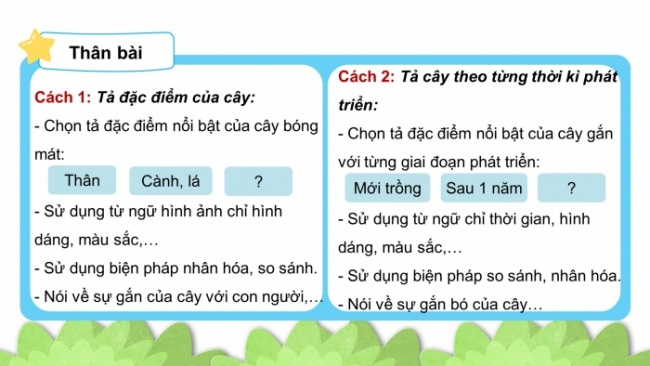 Soạn giáo án điện tử tiếng việt 4 CTST CĐ 5 Bài 7 Viết: Viết bài văn miêu tả cây cối