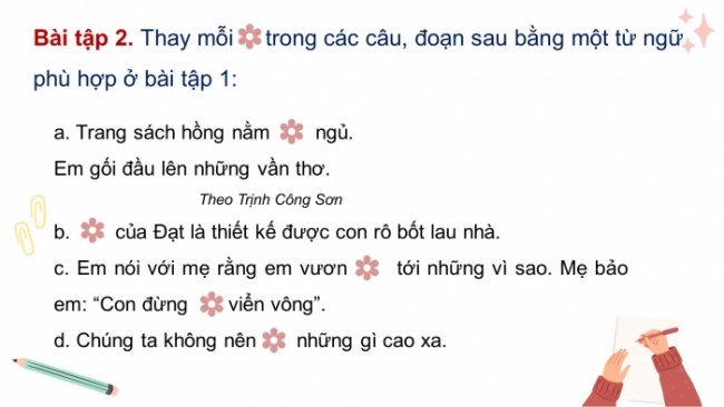 Soạn giáo án điện tử tiếng việt 4 CTST CĐ 4 Bài 8 Luyện từ và câu: Mở rộng vốn từ về 