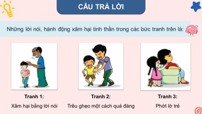 Soạn giáo án điện tử HĐTN 4 cánh diều Tuần 34: Phòng tránh bị xâm hại thể chất - Hoạt động 1, 2