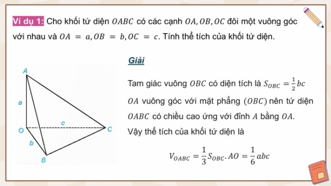 Soạn giáo án điện tử toán 11 KNTT Bài 27: Thể tích