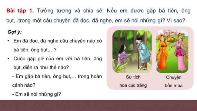 Soạn giáo án điện tử tiếng việt 4 CTST CĐ 4 Bài 3 Viết: Luyện tập viết đoạn văn tưởng tượng