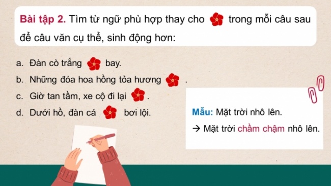 Soạn giáo án điện tử tiếng việt 4 CTST CĐ 6 Bài 3 Luyện từ và câu: Luyện tập về thành phần chính của câu