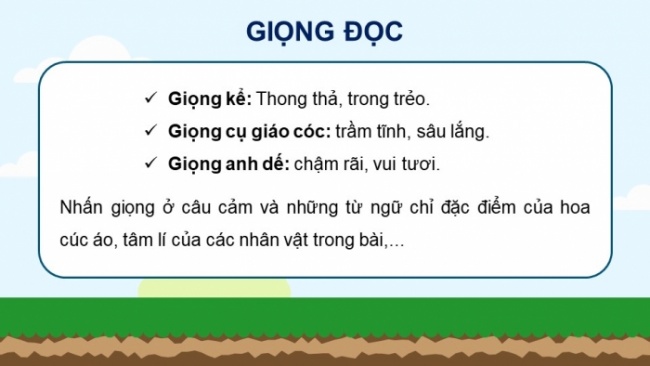 Soạn giáo án điện tử tiếng việt 4 CTST CĐ 6 Bài 5 Đọc: Hoa cúc áo