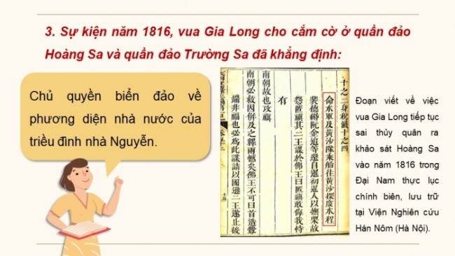 Soạn giáo án điện tử Lịch sử 8 CD Bài 15: Việt Nam nửa đầu thế kỉ XIX (Phần 3)