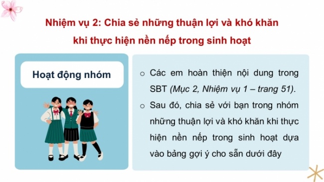 Soạn giáo án điện tử HĐTN 4 CTST bản 2 Tuần 24: HĐGDTCĐ - Thể hiện nền nếp trong sinh hoạt