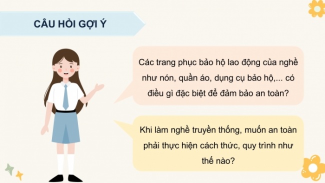 Soạn giáo án điện tử HĐTN 4 CTST bản 2 Tuần 32: HĐGDTCĐ - Giới thiệu về nghề truyền thống và trải nghiệm một số công việc theo sự hướng dẫn của nghệ nhân