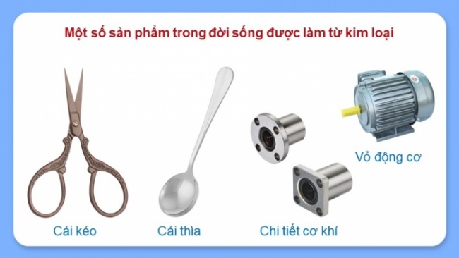 Soạn giáo án điện tử Công nghệ 8 CD Bài 6: Vật liệu cơ khí