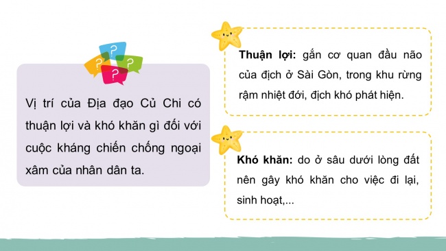 Soạn giáo án điện tử lịch sử và địa lí 4 KNTT Bài 28: Địa đạo Củ Chi