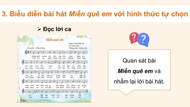 Soạn giáo án điện tử âm nhạc 4 KNTT Tiết 30: Tổ chức hoạt động Vận dụng – Sáng tạo