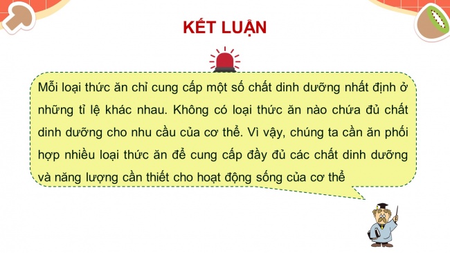 Soạn giáo án điện tử khoa học 4 CTST Bài 25: Ăn, uống khoa học để cơ thể khỏe mạnh