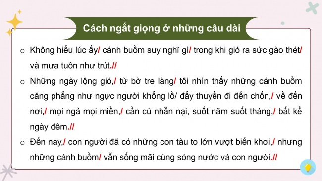 Soạn giáo án điện tử tiếng việt 4 KNTT Bài 21 Đọc: Những cánh buồm