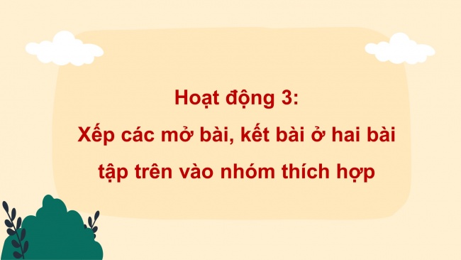 Soạn giáo án điện tử tiếng việt 4 KNTT Bài 21 Viết: Luyện viết mở bài, kết bài cho bài văn miêu tả cây cối