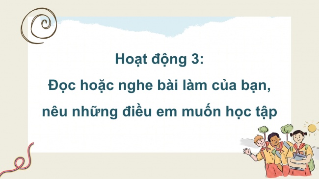 Soạn giáo án điện tử tiếng việt 4 KNTT Bài 26 Viết: Trả bài viết đoạn văn tưởng tượng