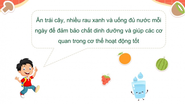 Soạn giáo án điện tử khoa học 4 KNTT Bài 24: Chế độ ăn uống cân bằng