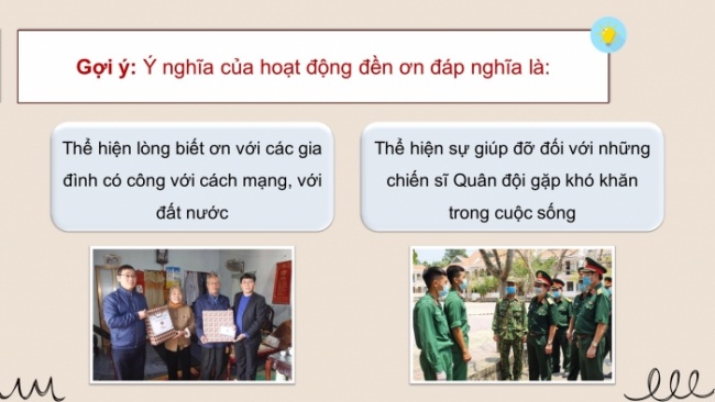 Soạn giáo án điện tử HĐTN 4 CTST bản 2 Tuần 15: HĐGDTCĐ - Hoạt động đền ơn đáp nghĩa tại địa phương