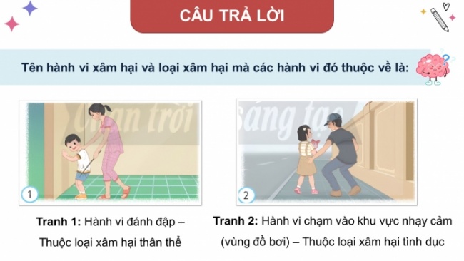 Soạn giáo án điện tử HĐTN 4 CTST bản 2 Tuần 20: HĐGDTCĐ - Nhận biết về xâm hai và hậu quả của xâm hại