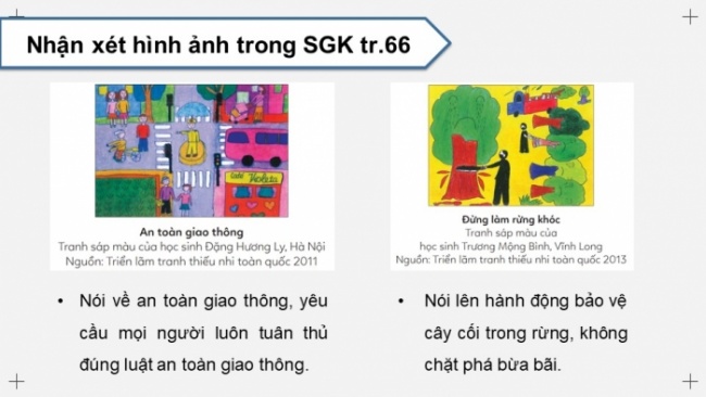 Soạn giáo án điện tử Mĩ thuật 8 CD Bài 15: Vai trò của mĩ thuật tạo hình trong đời sống