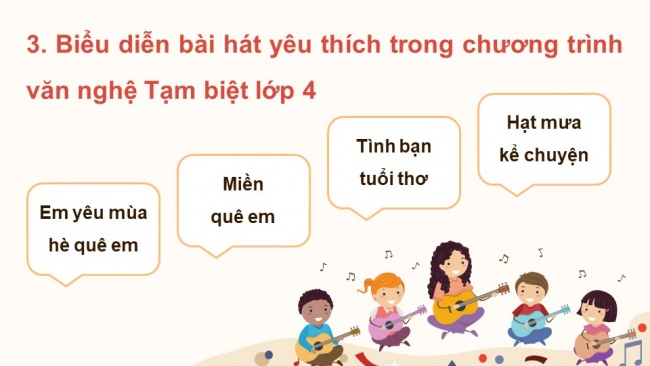 Soạn giáo án điện tử âm nhạc 4 KNTT Tiết 34 + 35: Ôn tập cuối năm