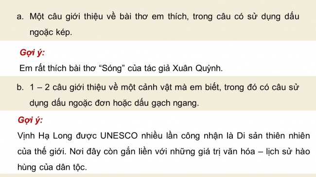 Soạn giáo án điện tử tiếng việt 4 CTST CĐ 7 Bài 4 Luyện từ và câu: Luyện tập về dấu câu