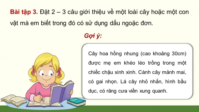 Soạn giáo án điện tử tiếng việt 4 CTST CĐ 7 Bài 3 Luyện từ và câu: Dấu ngoặc đơn