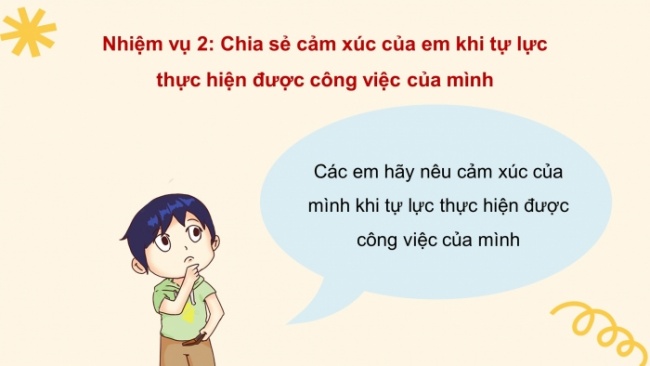 Soạn giáo án điện tử HĐTN 4 CTST bản 2 Tuần 25: HĐGDTCĐ - Tự lực thực hiện nhiệm vụ theo sự phân công, hướng dẫn