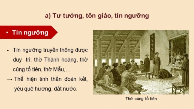 Soạn giáo án điện tử Lịch sử 8 CD Bài 8: Kinh tế, văn hóa và tôn giáo Đại Việt trong thế kỉ XVI - XVIII (Phần 2)