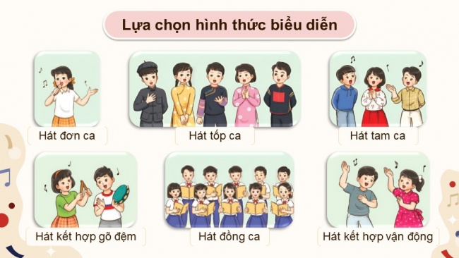 Soạn giáo án điện tử âm nhạc 4 KNTT Tiết 34 + 35: Ôn tập cuối năm