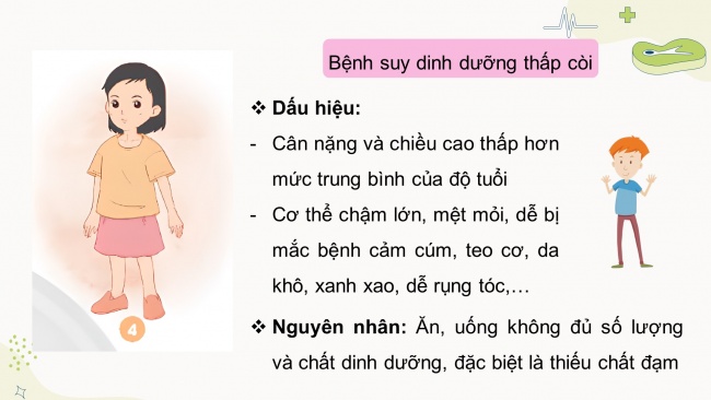 Soạn giáo án điện tử khoa học 4 CTST Bài 27: Một số bệnh liên quan đến dinh dưỡng