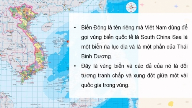 Soạn giáo án điện tử Địa lí 8 CD Bài 11: Phạm vi Biển Đông. Các vùng biển đảo. Đặc điểm tự nhiên vùng biển đảo Việt Nam