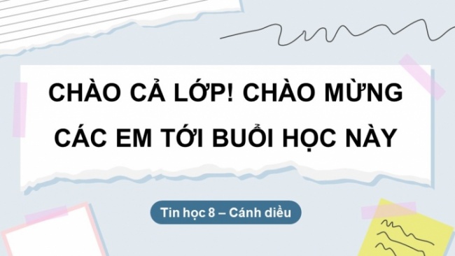 Soạn giáo án điện tử Tin học 8 CD Chủ đề G Bài 1: Tin học và ứng dụng