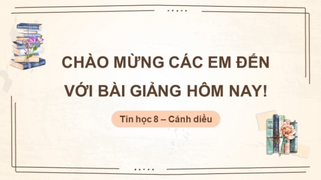 Soạn giáo án điện tử Tin học 8 CD Chủ đề E2 Bài 9: Thực hành tạo bài trình chiếu giới thiệu một di sản văn hóa