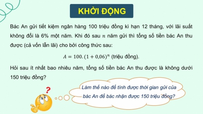 Soạn giáo án điện tử toán 11 KNTT Bài 19: Lôgarit