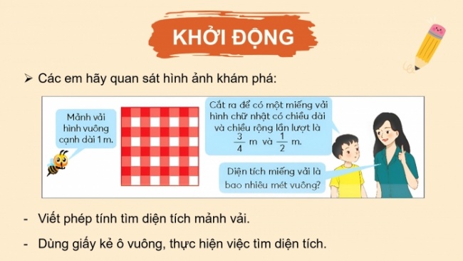 Soạn giáo án điện tử toán 4 CTST Bài 74: Phép nhân phân số