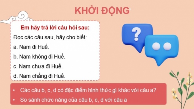 Soạn giáo án điện tử Ngữ văn 8 KNTT Bài 9 TH tiếng Việt: Câu phủ định và câu khẳng định