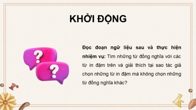 Soạn giáo án điện tử Ngữ văn 8 CTST Bài 10 TH tiếng Việt: Sắc thái nghĩa của từ ngữ và việc lựa chọn từ ngữ